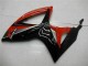 Suzuki GSXR 600/750 Motorrad Verkleidung 2006-2007 - Rot Glanzendes Schwarz