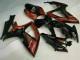 Suzuki GSXR 600/750 Motorrad Verkleidung 2006-2007 - Glanzendes Schwarz Rot