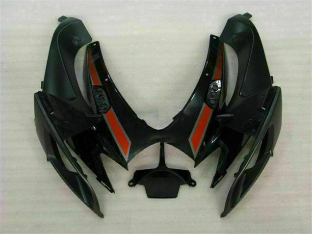 Suzuki GSXR 600/750 Motorrad Verkleidung 2006-2007 - Glanzendes Schwarz Rot