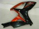 Suzuki GSXR 600/750 Motorrad Verkleidung 2006-2007 - Glanzendes Schwarz Rot