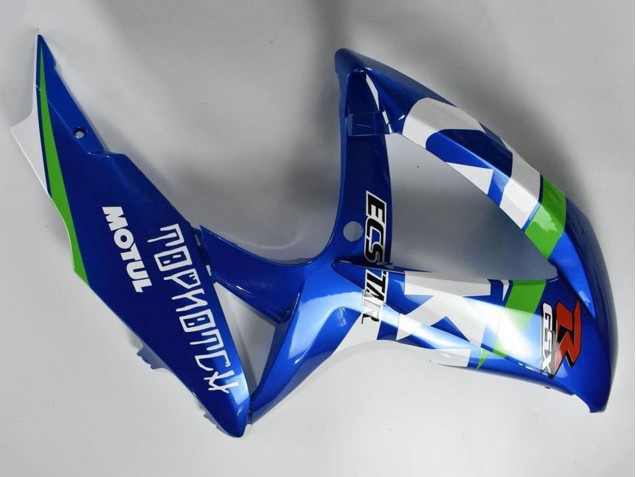 Suzuki GSXR 600/750 Motorrad Verkleidung 2008-2010 - Blau Weiss Grun Schwarz