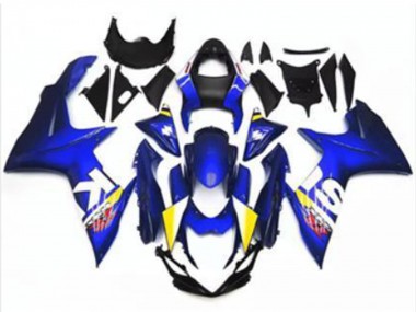 Suzuki GSXR 600/750 Motorrad Verkleidung 2011-2024 - Blau Weiss