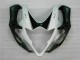 Suzuki GSXR 1000 Motorrad Verkleidung 2005-2006 - Weiss Glanzendes Schwarz