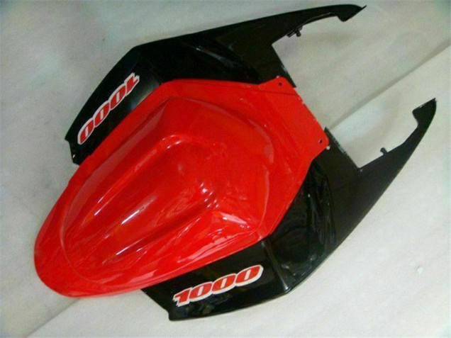 Suzuki GSXR 1000 Motorrad Verkleidung 2005-2006 - Rot Glanzendes Schwarz Matt Schwarz
