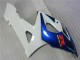 Suzuki GSXR 1000 Motorrad Verkleidung Kit 2005-2006 - Weiss Blau Glanzendes Schwarz