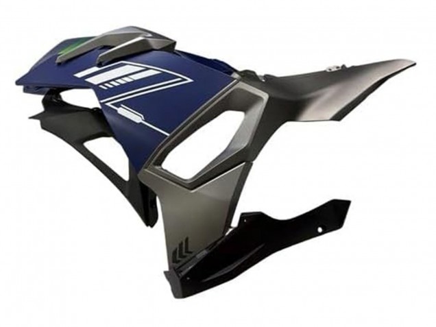 Kawasaki Ninja 500 EX500R Motorrad Verkleidung 2024-2025 - Blau Weiss Gelb Silber Schwarz