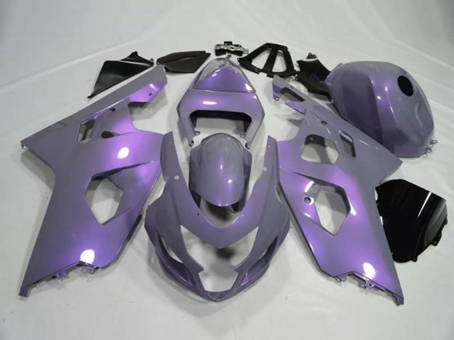 Suzuki GSXR 600 / GSXR 750 Motorrad Verkleidung 2004-2005 - Chameleon Grau Dazz Perl Lila