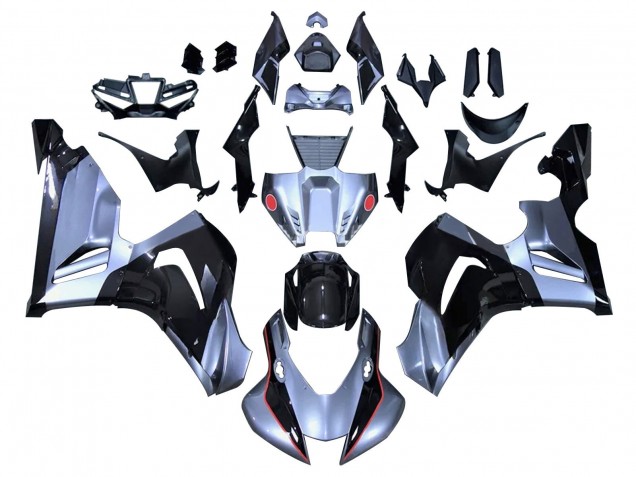 Honda CBR1000RR-R Motorrad Verkleidung 2020-2023 - Silber Glanzendes Schwarz