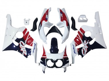 Honda CBR400RR NC29 Motorrad Verkleidung 1990-1999 - Weiss Rot Dunkel Blau Fireblade