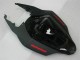Suzuki GSXR 1000 Motorrad Verkleidung 2007-2008 - Glanzendes Schwarz Matt Schwarz Rot