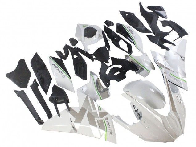 Kawasaki Ninja H2 Motorrad Verkleidung 2015-2022 - Weiss Silber Grun