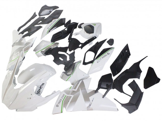 Kawasaki Ninja H2 Motorrad Verkleidung 2015-2022 - Weiss Silber Grun