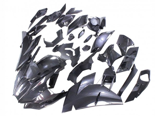 Kawasaki Ninja H2 Motorrad Verkleidung 2015-2022 - Schwarze Carbonfaser