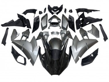 Kawasaki Ninja H2 Motorrad Verkleidung 2015-2022 - Silber Schwarz Carbonfaser