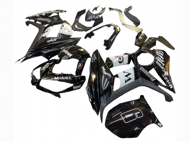 Kawasaki Z1000SX Motorrad Verkleidung 2010-2016 - Glanzendes Schwarz Gold Weiss Mobil West
