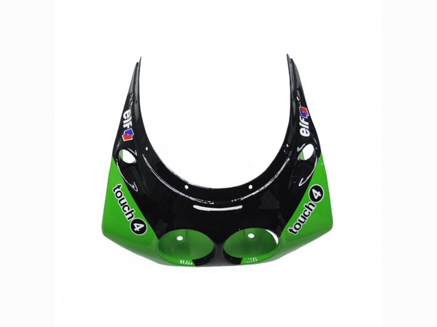 Kawasaki ZXR250 Motorrad Verkleidung 1989-1990 - Grun Glanzendes Schwarz Elf Touch4 Bridgestone