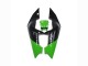 Kawasaki ZXR250 Motorrad Verkleidung 1989-1990 - Grun Glanzendes Schwarz Elf Touch4 Bridgestone