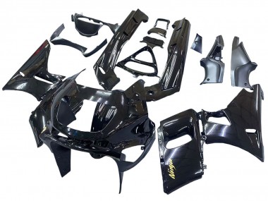 Kawasaki ZZR600 Motorrad Verkleidung 1998-2003 - Glanzendes Schwarz Gold Ninja