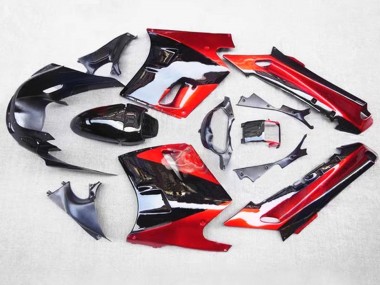Kawasaki ZZR1100 Motorrad Verkleidung 1993-2003 - Rot Schwarz