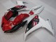 Yamaha FZ6R Motorrad Verkleidung 2009-2015 - Rot Weiss Schwarz 6