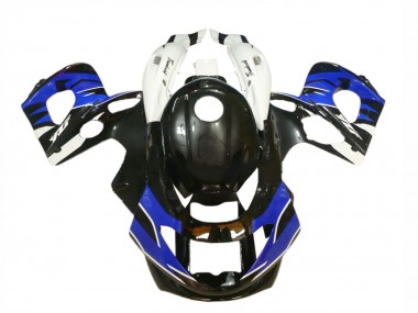 Yamaha YZF600R Thundercat Motorrad Verkleidung 1996-2007 - Glanzendes Schwarz Blau Weiss
