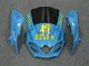 Suzuki GSXR 1000 Motorrad Verkleidung 2009-2016 - Blau Gelb Rizla 19 Rot