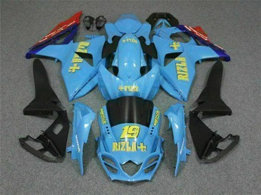 Suzuki GSXR 1000 Motorrad Verkleidung 2009-2016 - Blau Gelb Rizla 19 Rot