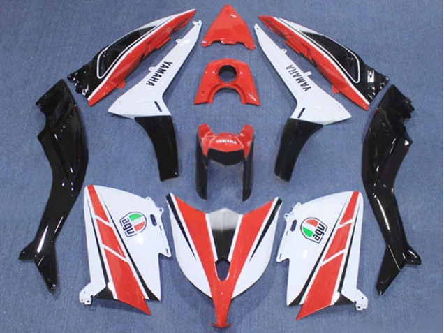 Yamaha TMAX530 Motorrad Verkleidung 2012-2014 - Rot Weiss Schwarz