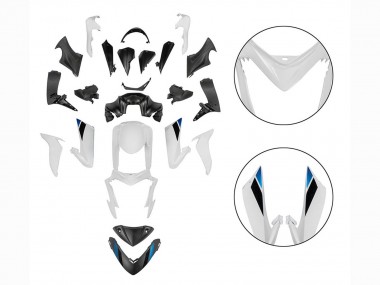 Suzuki GSX-S 1000 Motorrad Verkleidung 2015-2020 - Schwarz Weiss