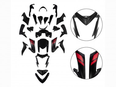 Suzuki GSX-S 1000 Motorrad Verkleidung 2015-2020 - Schwarz mit Rot