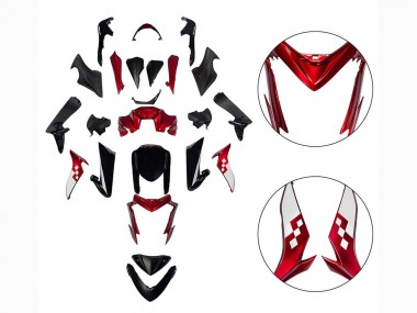 Suzuki GSX-S 1000 Motorrad Verkleidung 2015-2020 - Rot Schwarz