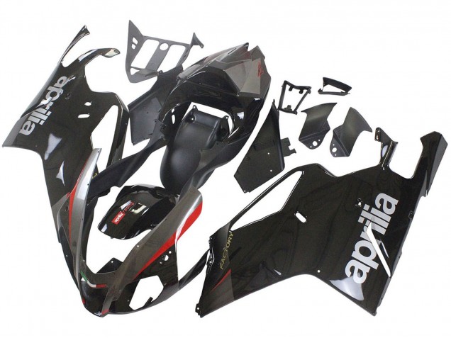 Aprilia RSV1000 Motorrad Verkleidung 2003-2006 - Glanzendes Schwarz Grau Rot