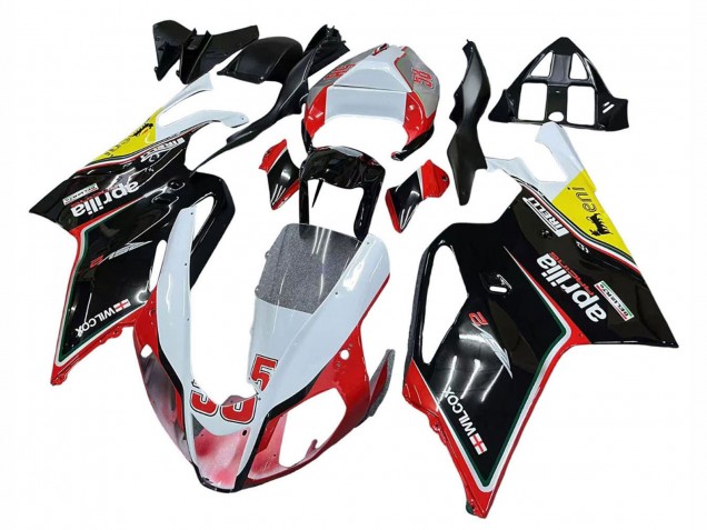 Aprilia RSV1000 Motorrad Verkleidung 2003-2006 - Weiss Rot Schwarz Gelb 58