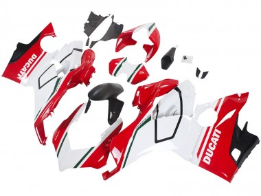 Ducati Panigale V4 V4S Motorrad Verkleidung 2018-2019 - Weiss Rot Matt Schwarz