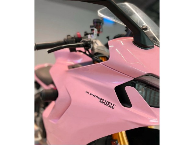 Ducati 2021-2024 Ducati Supersport 950/950S Motorrad Verkleidung 2021-2024 - Rosa Schwarz