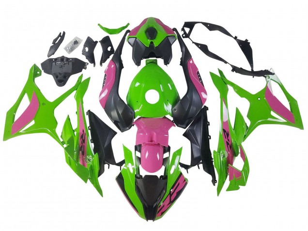 BMW S1000RR Motorrad Verkleidung 2023-2024 - Rosa Grun Schwarz