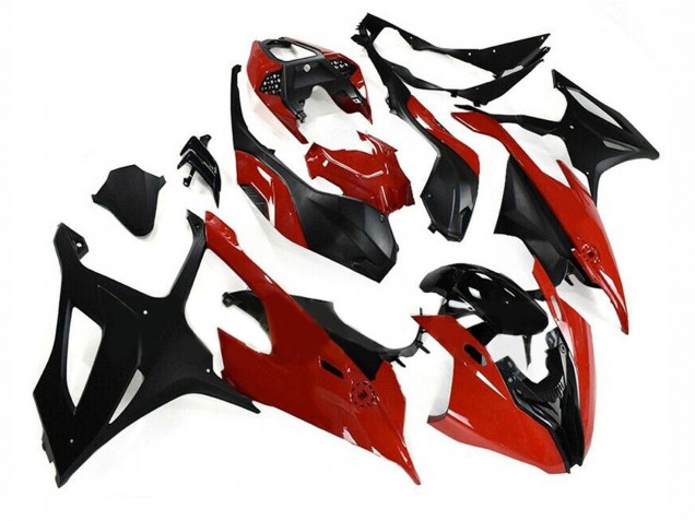 BMW S1000RR Motorrad Verkleidung Kit 2019-2022 - Schwarz Rot