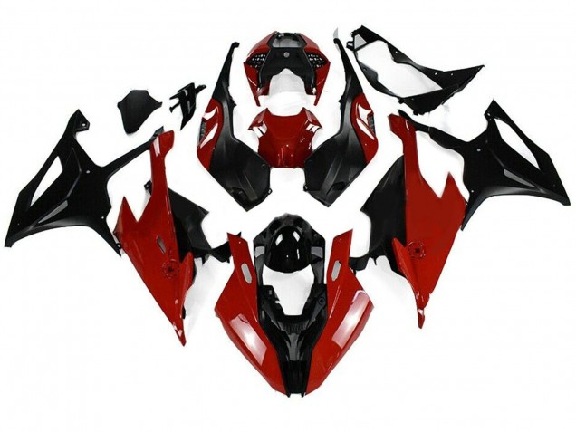 BMW S1000RR Motorrad Verkleidung Kit 2019-2022 - Schwarz Rot