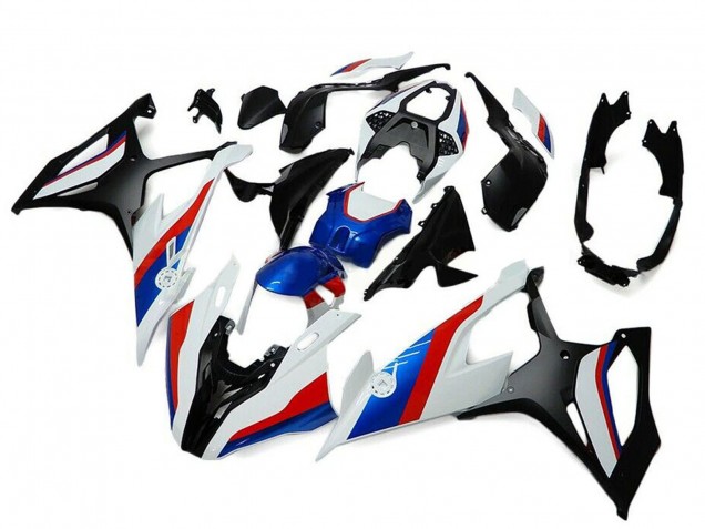 BMW S1000RR Motorrad Verkleidung 2019-2022 - Schwarz Weiss Rot Blau
