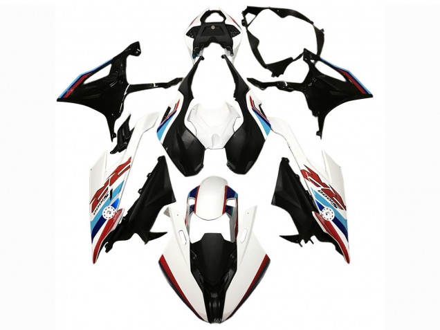 BMW S1000RR Motorrad Verkleidung 2019-2022 - Schwarz Weiss Blau