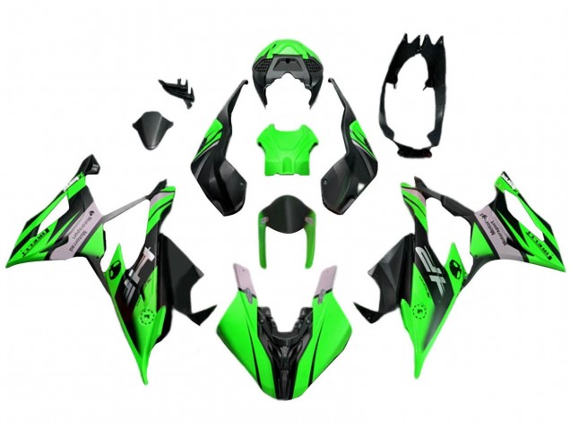 BMW S1000RR Motorrad Verkleidung 2019-2022 - Grun Schwarz