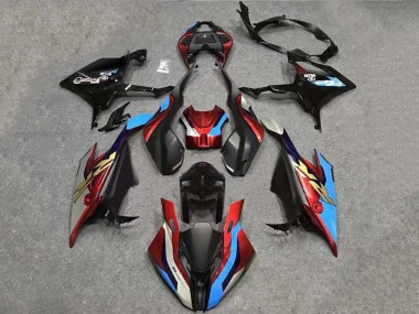 BMW S1000RR Motorrad Verkleidung Kit 2019-2022 - Weiss Blau Rot Schwarz