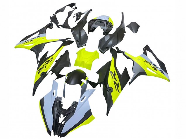 BMW S1000RR Motorrad Verkleidung 2019-2022 - Schwarz Gelb Grau