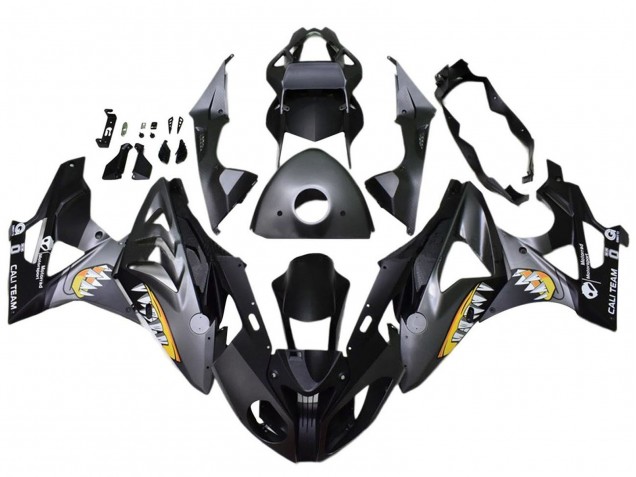 BMW S1000RR Motorrad Verkleidung 2015-2016 - Matt Schwarz Hai