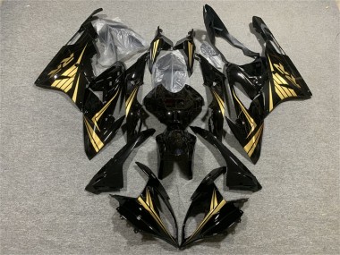 BMW S1000RR Motorrad Verkleidung 2015-2016 - Glanzendes Schwarz Gold