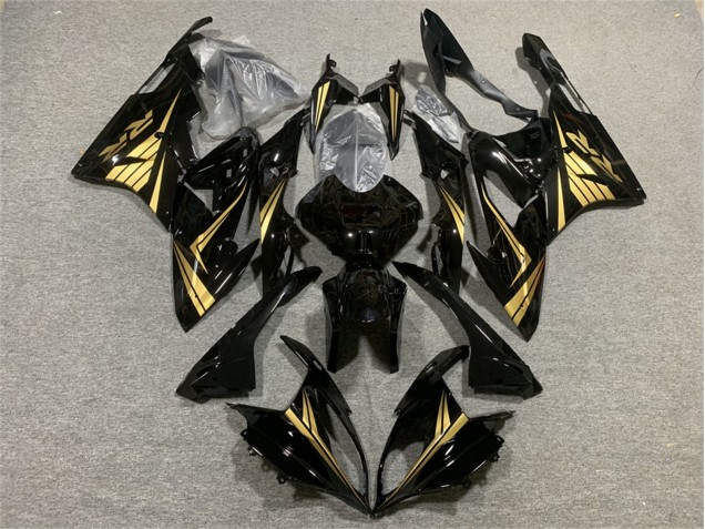 BMW S1000RR Motorrad Verkleidung 2015-2016 - Glanzendes Schwarz Gold