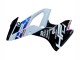BMW S1000RR Motorrad Verkleidung Kit 2015-2016 - Weiss Blau Glanzendes Schwarz