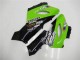 Kawasaki ZX6R Motorrad Verkleidung 2005-2006 - Grun Glanzendes Schwarz Elf