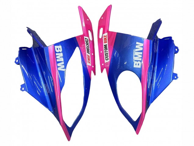 BMW S1000RR Motorrad Verkleidung 2015-2016 - Rosa Blau Hai