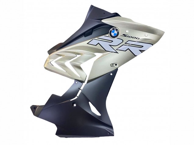BMW S1000RR Motorrad Verkleidung 2015-2016 - Silber Glanzendes Schwarz Matt Schwarz